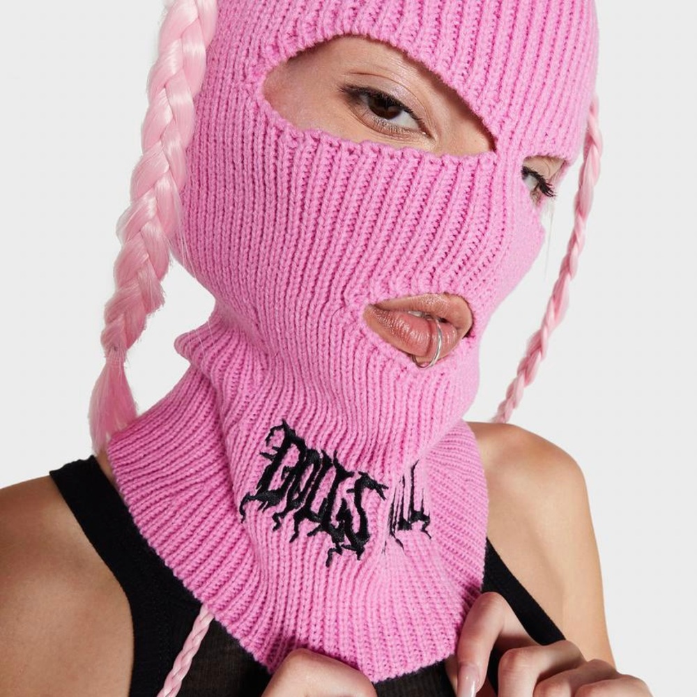 Pink DK Logo Ski Mask